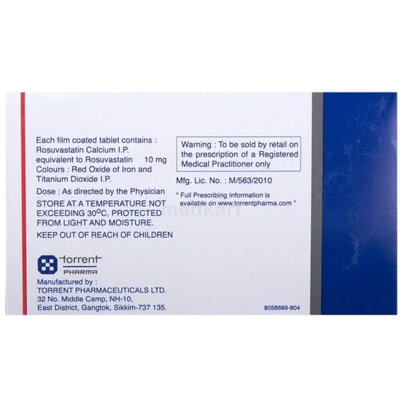 rozucor 10mg tablet 15's